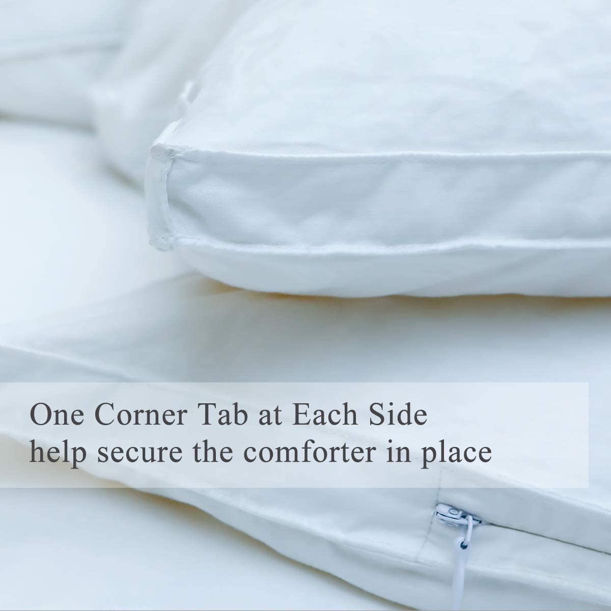 Twin Size Down Comforter&Duvet Inserts,Natural White Down Cluster Filling,Space Capsule Design,Lightweight,750 FP,100% Cotton Cover,Silent Duvet for All Sleep