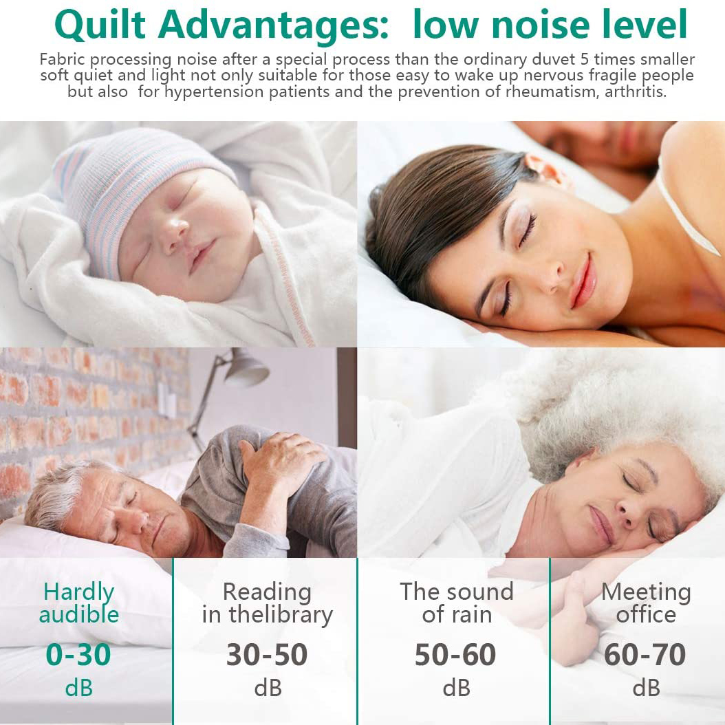 Twin Size Down Comforter&Duvet Inserts,Natural White Down Cluster Filling,Space Capsule Design,Lightweight,750 FP,100% Cotton Cover,Silent Duvet for All Sleep